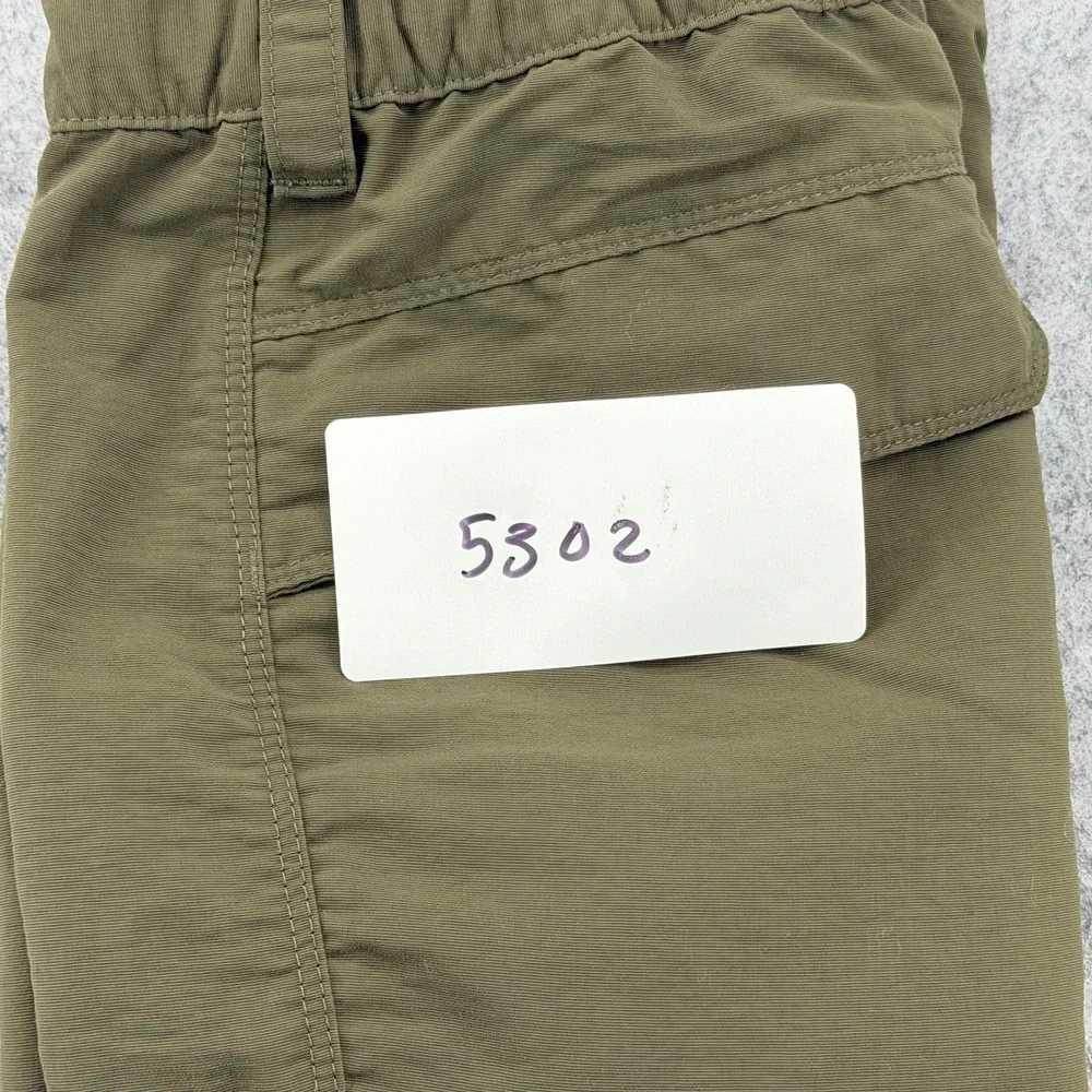 The North Face Mens Olive Green Belted Cargo Hiking Shorts Size XL 36